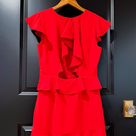 Sugarlips Red Ruffled Dress - Picture 2 of 6